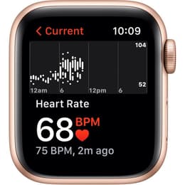 Apple Watch Series 6 (2020) GPS + Cellular 40 mm - Acciaio inossidabile Oro - Cinturino Sport Bianco