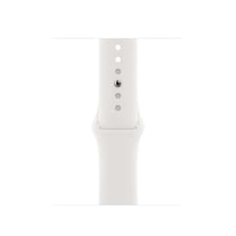 Apple Watch Series 6 (2020) GPS + Cellular 40 mm - Acciaio inossidabile Oro - Cinturino Sport Bianco
