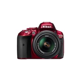 Reflex D5300 - Rosso + Nikon Nikon AF-S DX Nikkor 18-55 mm f/3.5-5.6G DX VR f/3.5-5.6