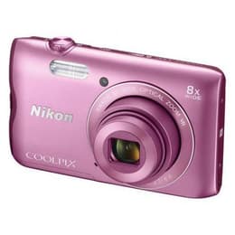 Macchina fotografica compatta Coolpix A300 - Rosa + Nikon Nikkor 8x Wide Optical Zoom VR 25-200mm f/3.7-6.6 f/3.7-6.6