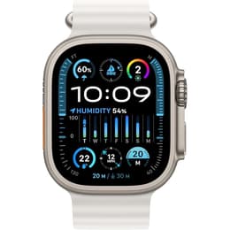 Apple Watch Ultra 2 (2023) GPS + Cellular 49 mm - Titanio Titanio naturale - Cinturino Ocean Bianco
