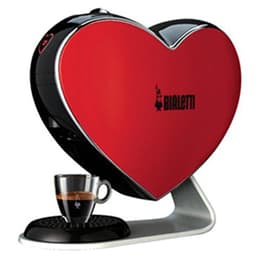 Macchina da caffè a capsule Compatibile Nespresso Bialetti CUORE CF 80 R 0,6000L - Rosso/Nero