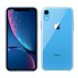 Combo iPhone XR + Apple Cover (Trasparente) - 64GB - Blu - Compatibile Con Tutti Gli Operatori
