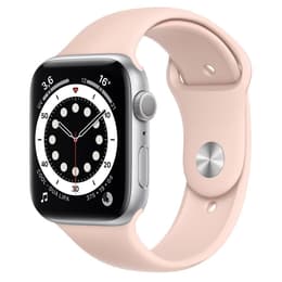 Apple Watch (Series 6) 2019 GPS 44 mm - Alluminio Argento - Cinturino Sport Rosa sabbia