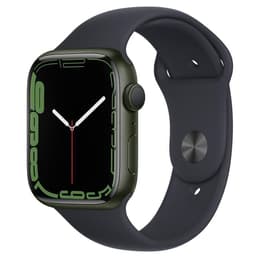 Apple Watch (Series 7) 2021 GPS 45 mm - Alluminio Verde - Cinturino Sport Nero
