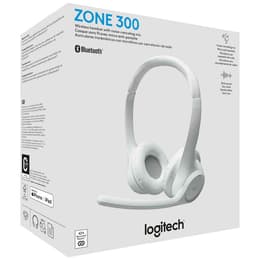 Cuffie riduzione del rumore wireless con microfono Logitech Zone 300 - Bianco