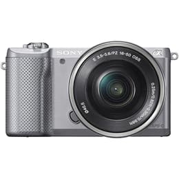 Macchina fotografica ibrida Alpha A5000 - Grigio + Sony E PZ 24-75mm f/3.5-5.6 OSS f/3.5-5.6