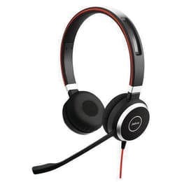 Cuffie riduzione del Rumore wired con microfono Jabra Evolve 40 - Nero/Rosso