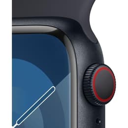 Apple Watch Series 9 (2023) GPS + Cellular 41 mm - Alluminio Mezzanotte - Cinturino Sport Nero