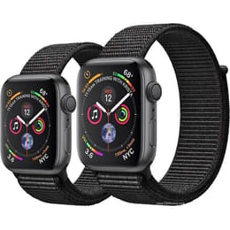 Apple Watch (Series 4) 2018 GPS + Cellular 44 mm - Alluminio Grigio Siderale - Nylon intrecciato Nero