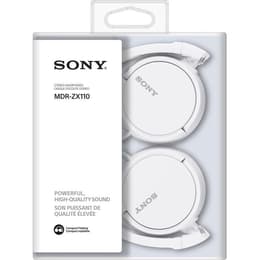 Cuffie riduzione del rumore a filo con microfono Sony MDRZX110W - Bianco