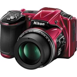 Fotocamera Bridge compatta Coolpix L830 - Rosso/Nero + Nikon Nikkor Wide Optical Zoom ED VR 23-765 mm f/3-5.9 f/3-5.9