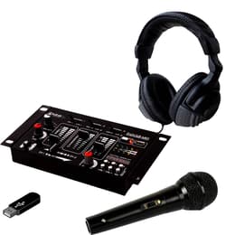 Ibiza Sound Kit Table de Mixage DJ21 USB Bluetooth + Casque SONO DJ + Micro Accessori audio