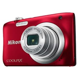 Macchina fotografica compatta Coolpix S5100 - Rosso + Nikon Nikon Nikkor 5x Wide Optical Zoom VR 5.0-25.0mm f/2.7-6.6 f/2.7-6.6