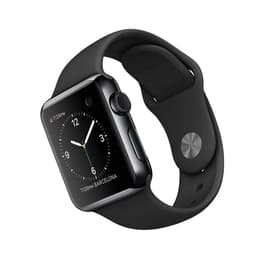 Apple Watch (Series 2) 2016 GPS 42 mm - Acciaio inossidabile Grigio Siderale - Sport Nero