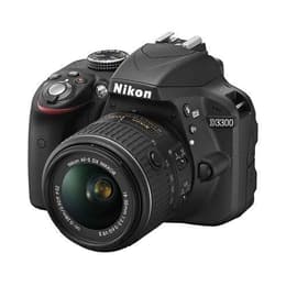 Reflex - Nikon D3300 + Obiettivo AF-S 18-55mm VR II - Nero