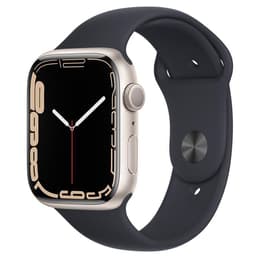 Apple Watch Series 7 (2021) GPS 45 mm - Alluminio Galassia - Cinturino Sport Nero