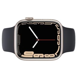 Apple Watch (Series 7) 2021 GPS 45 mm - Alluminio Galassia - Cinturino Sport Nero