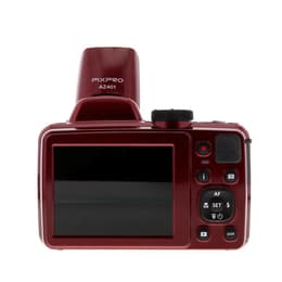 Fotocamera Bridge compatta PixPro AZ401 - Rosso + Kodak PixPro Aspheric HD Zoom Lens 40x Wide 24-960mm f/3-6.8 f/3-6.8