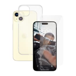 Cover 360 iPhone 15 Plus e shermo protettivo - TPU - Trasparente