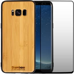 Cover Galaxy S8 e shermo protettivo - Legno - Marrone