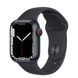 Apple Watch (Series 7) 2021 GPS + Cellular 45 mm - Titanio Nero - Cinturino Sport Nero