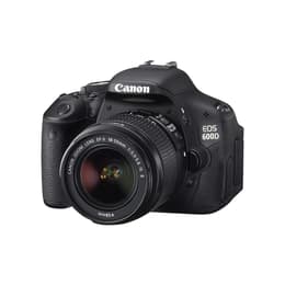 Reflex - Canon EOS 600D - Nero + Objectif CANON ZOOM LENS EF-S 18-55MM f/3.5-5.6 IS II