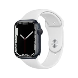 Apple Watch Series 7 (2021) GPS + Cellular 45 mm - Alluminio Mezzanotte - Cinturino Sport Bianco