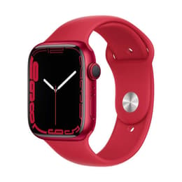 Apple Watch (Series 7) 2021 GPS + Cellular 45 mm - Alluminio Rosso - Cinturino Sport Rosso