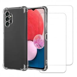 Cover Galaxy A13 e 2 schermi di protezione - TPU - Trasparente