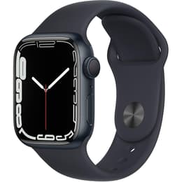 Apple Watch (Series 7) 2021 GPS 45 mm - Acciaio inossidabile Nero - Sport loop Nero