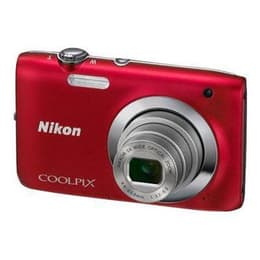 Macchina fotografica compatta Coolpix S2600 - Rosso + Nikon Nikkor Wide Optical Zoom 26-130 mm f/3.2-6.5 f/3.2-6.5