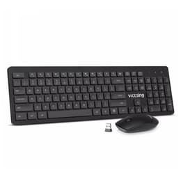 Victsing Tastiera QWERTY Inglese (UK) wireless pc176