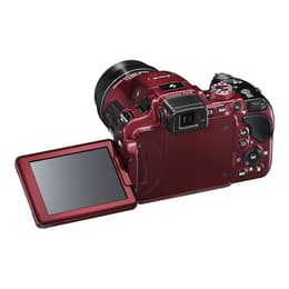 Macchina fotografica compatta CoolPix P610 - Rosso + Nikon Nikkor 60x wide Optical Zoom ED VR 4.3-258mm f/3.3-6.5 f/3.3-6.5