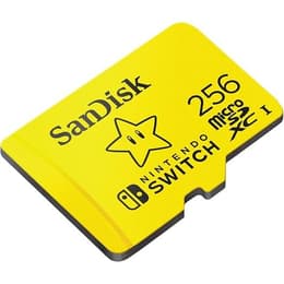 Sandisk Nintendo Switch microSDXC Scheda di memoria 256GB SDSQXAO-256G-GNCZN