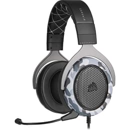 Cuffie riduzione del rumore gaming a filo con microfono Corsair HS60 Haptic - Nero