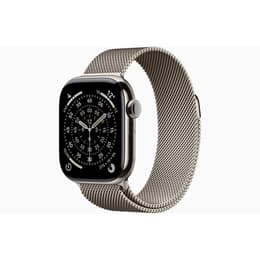 Apple Watch (2025) GPS + Cellular 42 mm - Titanio Naturale - Loop in maglia milanese Grigio