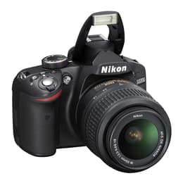 Reflex D3200 - Nero + Nikon AF-S DX Nikkor 18-55 mm f/3.5-5.6G VR f/3.5-5.6G