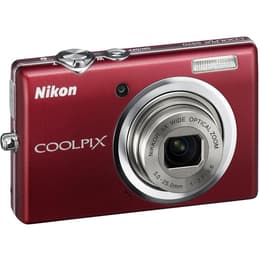 Macchina fotografica compatta Coolpix S570 - Rosso + Nikon Nikkor Wide Optical Zoom f/2.7-6.6