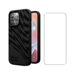 Back Market Cover iPhone 14 Pro Max e shermo protettivo - 100% biodegradabile - Nero - Motivo Onda