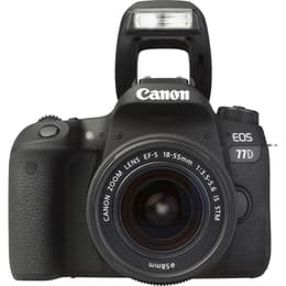 Reflex Canon EOS 77D - Nero + Obiettivo Canon EF 18-55mm f/3.5-5.6 IS II