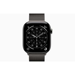 Apple Watch (2025) GPS + Cellular 46 mm - Titanio Ardesia - Loop in maglia milanese Nero