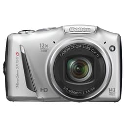 Macchina fotografica compatta PowerShot SX150 IS - Grigio + Canon Zoom Lens 12X IS 28–336mm f/3.4–5.6 f/3.4–5.6