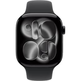 Apple Watch (2025) GPS 46 mm - Alluminio Jet Black - Cinturino Sport Nero