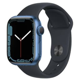 Apple Watch (Series 7) 2021 GPS + Cellular 41 mm - Alluminio Blu - Cinturino Sport Nero