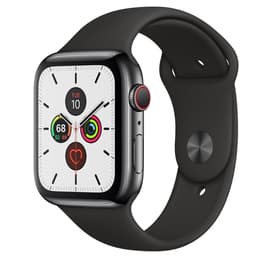 Apple Watch (Series 5) 2019 GPS + Cellular 40 mm - Acciaio inossidabile Nero - Cinturino Sport Nero