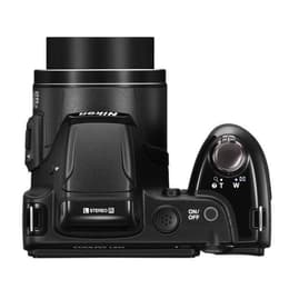 Macchina fotografica compatta Coolpix L810 - Nero + Nikon Nikkor 26X Wide Optical Zoom ED VR 22.5-585mm f/3.1-5.9 f/3.1-5.9