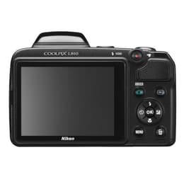 Macchina fotografica compatta Coolpix L810 - Nero + Nikon Nikkor 26X Wide Optical Zoom ED VR 22.5-585mm f/3.1-5.9 f/3.1-5.9