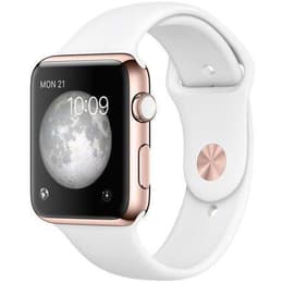 Apple Watch (Series 3) 2017 GPS + Cellular 38 mm - Alluminio Oro rosa - Sport Bianco
