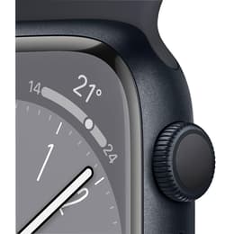 Apple Watch (Series 8) 2022 GPS 41 mm - Alluminio Mezzanotte - Cinturino Sport Nero